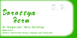 dorottya herm business card